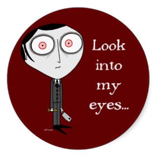 Look Into My EyesRound Stickers