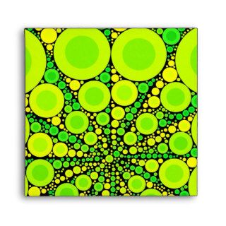 Yellow and Green Bubble Burst Envelope