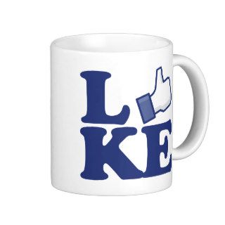 Facebook Like Button Coffee cup Mug