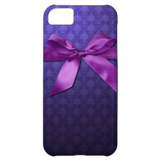 Purple ribbon iPhone 5C case