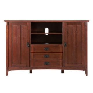 Home Decorators Collection 53 in. W Artisan Macintosh Oak 3 Drawer TV Cabinet 0808200970
