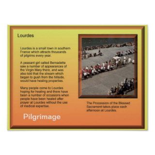 World Religions, Christianity, Lourdes, Pilgrimage Print