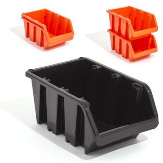 Stapelbox Stapelboxen Sichtlagerkästen Kunststoff PP In Box 390x240x180 gr. 6 schwarz Baumarkt