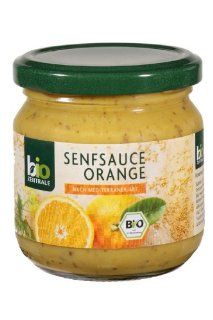 BioZentrale Senfsauce Orange   1 x 180 ml Lebensmittel & Getränke