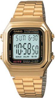 Casio Retro Unisex Armbanduhr Collection gold A178WGA 1ADS Uhren