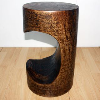 12 Inch Diameter x 20 Inch High Mocha Oil Bite Stool (Thailand) Haussmann Stools