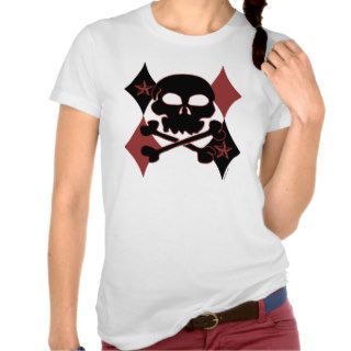 Rocker Skull Women's T Shirts