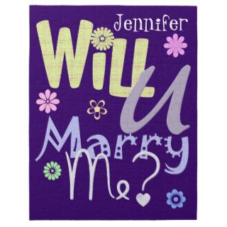 Fun Marriage Proposal Puzzle