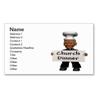 Church Dinner Business Card Templates