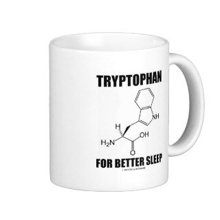 Tryptophan For Better Sleep (Chemical Molecule) Coffee Mugs