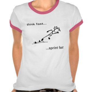 Sprinter Stickman Track and Field t shirt