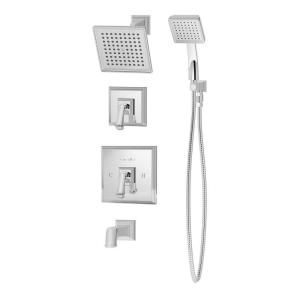 Oxford Tub and Shower with Hand Shower in Chrome 4206