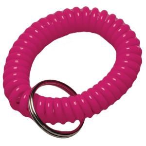 HY KO Assorted Neon Split Ring Coiled Key Ring KC151