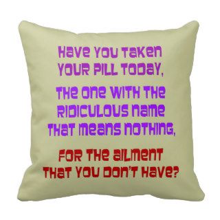 Legal Drugs Pillow