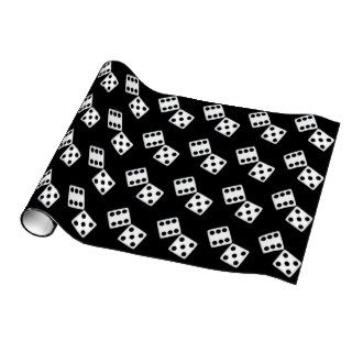 White Dice Wrapping Paper