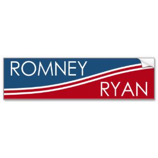 Romney Ryan   Modern Design Bumper Sticker