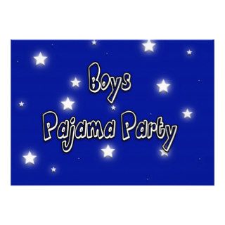 Pajama Party (Boys)   Personalized Invite