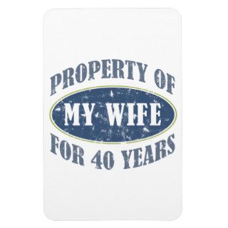 Funny 40th Anniversary Rectangle Magnet