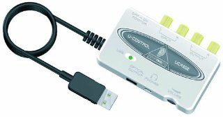 Behringer Ucontrol UCA202 USB/Audio Interface mit extrem niedriger Latenz, 2 Ein /2 Ausgängen Musikinstrumente