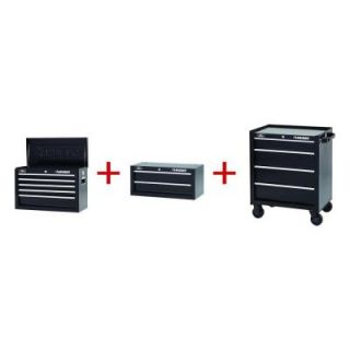 Husky 26 in. 2 Drawer Chest and Cabinet DISCONTINUED 2603BKCOM11THD