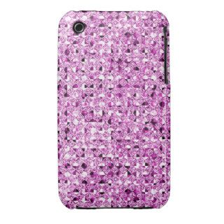 Pink Sequin Effect Phone Cases iPhone 3 Cover