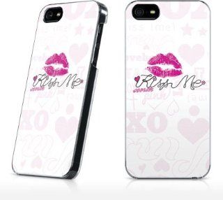 Pink Fashion   Kiss Me Doodle   iPhone 5 & 5s   LeNu Case Cell Phones & Accessories