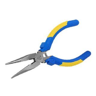 Plastic Handle Long Needle Nose Plier Wire Cutter Tool    