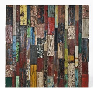 Ecologica Reclaimed Wood Color Mosaic Panel Ecologica Wall Hangings