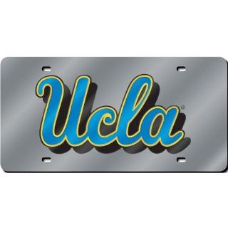 UCLA Deluxe Mirrored Laser Cut License Plate  Automotive License Plate Frames  Sports & Outdoors