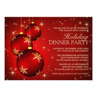 Holiday Dinner Party Invitation