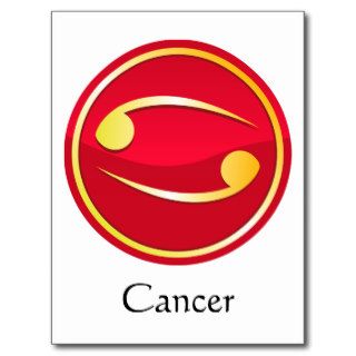 Cancer   Zodiac Signs Postcards