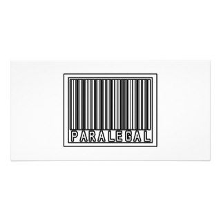 Barcode Paralegal Custom Photo Card