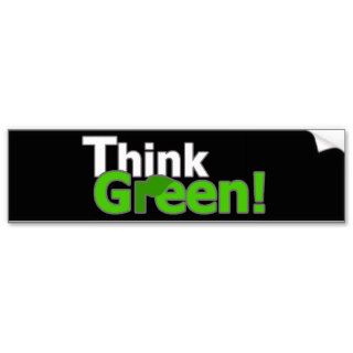 Think Green Bumper Sticker