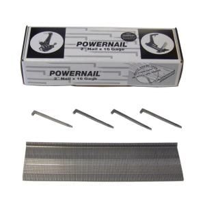 POWERNAIL 2 in. x 16 Gauge Powercleats Hardwood Flooring Nails (1,000 Count) L 200 16