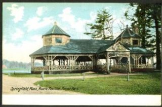 Rustic Pavilion Forest Park Springfield MA postcard '06 Entertainment Collectibles