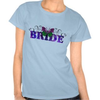 Butterfly T Shirt Design For The Bride