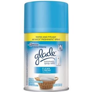 Glade 5.2 oz. Clean Linen Touch Odor Solutions Automatic Spray Refill (6 Pack) 71773