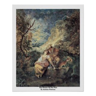 The Hunter Of The Nest By Antoine Watteau Posters