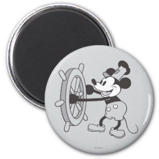 Steamboat Willie Mickey Mouse Refrigerator Magnet