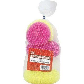 NYLON SCRUBBER PADS 6 PK ASSORTED (Sold 3 Units per Pack) 
