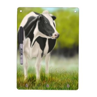 Holstein Milk Cow Dry Erase Board