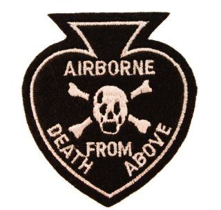 US Army Airborne Death from Above Skull & Crossbones Embroidered Patch
