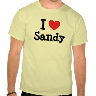 I love Sandy heart custom personalized Shirts