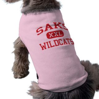 Saks   Wildcats   High School   Anniston Alabama Doggie T shirt