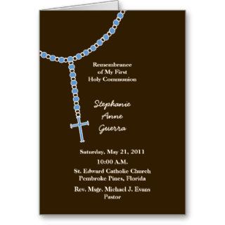 My First Rosary, First Holy Communion Thank You Cards