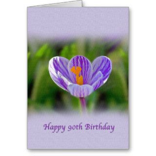 90th Birthday Card, Religious, Lily Flower