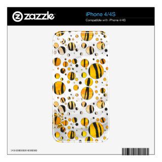 Tiger Black and Orange Print Skin For The iPhone 4