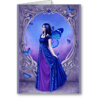 Birthstones   Sapphire Fairy Greeting Card