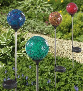 6   Pk. Westinghouse Mosaic Solar Globe Lights, GREEN  Landscape Lighting  Patio, Lawn & Garden