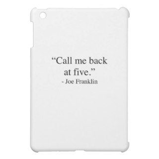 Call me back at five iPad mini covers